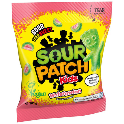 Sour Patch Kids Watermelon Candy 10 x 105g | Wholesale Vegan Sour Sweets