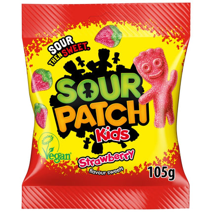 Sour Patch Kids Strawberry Candy 10 x 105g | Wholesale Sour Strawberry Sweets