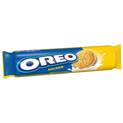 OREO Golden Vanilla Flavoured Sandwich Cookies 16 x 154g | Bulk Golden Oreo Biscuits