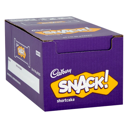 Cadbury Snack Shortcake Chocolate Biscuit 36 x 40g | Bulk Cadbury Chocolate Biscuit Snacks