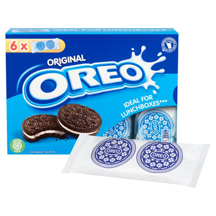 OREO Original Vanilla Sandwich Cookies 7 x 6 Bags 132g | Bulk Oreo Biscuit Snack Packs