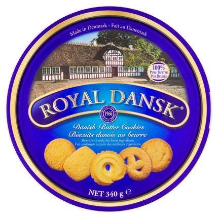 Royal Dansk Danish Butter Cookies 340g | Traditional Danish Butter Biscuit Tin