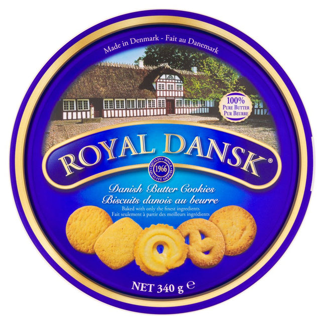 Royal Dansk Danish Butter Cookies 340g | Traditional Danish Butter Biscuit Tin