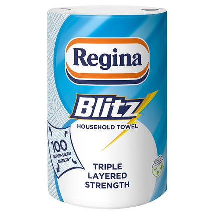 Blitz Household Towel 6 Rolls x 100 Supersized Sheets | Triple Layer Kitchen Towel