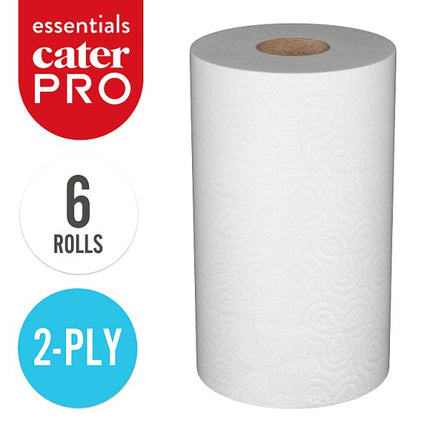 Kitchen Towel Double Rolls 6 Rolls | 2 Ply Kitchen Towels 88 Sheets Per Roll