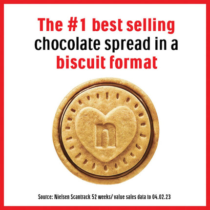 Nutella Hazelnut Chocolate Spread Filled Biscuits Tube 20 x 166g | Bulk Nutella Biscuit Tubes