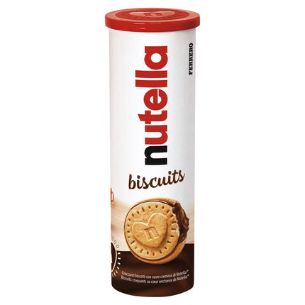 Nutella Hazelnut Chocolate Spread Filled Biscuits wholesale case containing 20 tubes of crispy biscuits with smooth Nutella filling