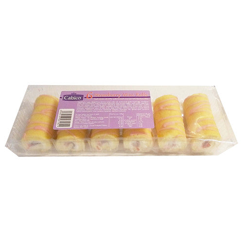 Cabico Strawberry Mini Rolls 150g
