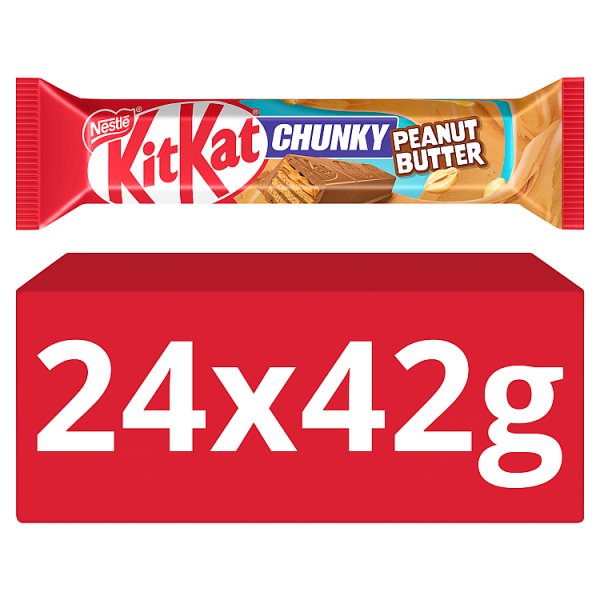 Kit Kat Chunky Peanut Butter Chocolate Bar 24 x 42g