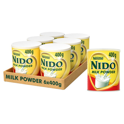 Nido Instant Full Cream Milk Powder wholesale case containing 6 tins of full cream milk powder