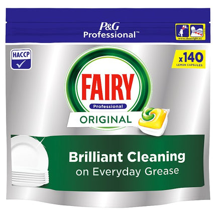 Fairy Dishwasher Capsules 140 Washes | Fresh Lemon Dishwasher Pods