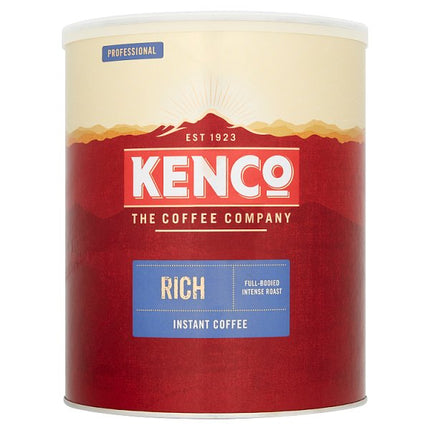Kenco Rich Professional instant coffee 750g catering tin for offices hospitality and workplace beverage service