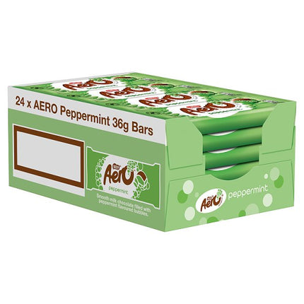 Aero Mint Chocolate Bar 24 x 36g | Aero Bubbly Peppermint