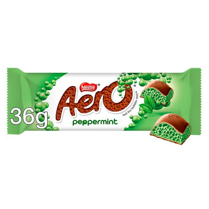 Aero Mint Chocolate Bar 24 x 36g | Aero Bubbly Peppermint