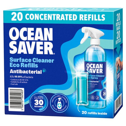 Antibacterial Cleaner Refill – Ocean Saver Surface Cleaner Eco Refills 1 x 20 x 10ml