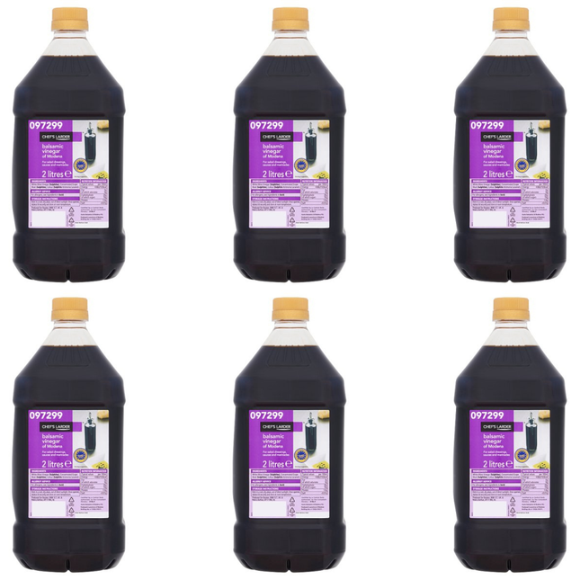 Balsamic Vinegar Chef's Larder Balsamic Vinegar of Modena Case of 6 x 2 Litres