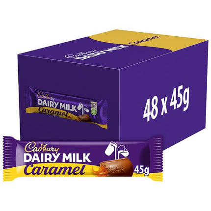 Cadbury Dairy Milk Caramel Chocolate Bar 48 x 45g