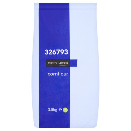 Chef's Larder Cornflour 3.5kg catering pack of versatile cornflour for sauces, gravies, soups, custards, desserts, baking and professional kitchens