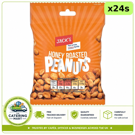 Jack's Honey Roasted Peanuts 24 x 55g bulk wholesale case
