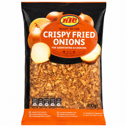 KTC Crispy Fried Onions 400g wholesale catering pack of golden crispy fried onion topping