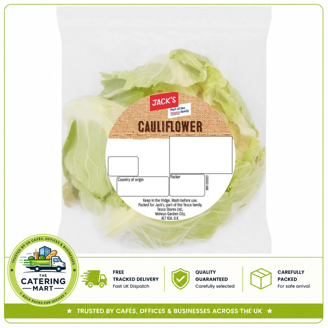 Jack's Cauliflower Single 800g wholesale fresh cauliflower for catering
