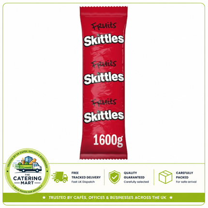 Skittles Fruits bulk vending bag containing 1.6kg of fruit flavoured chewy sweets
