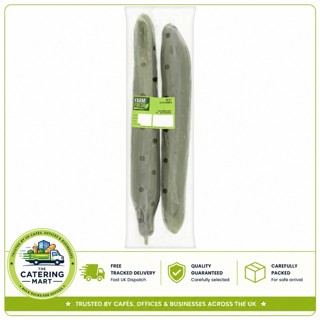 Farm Fresh Cucumbers x2 pack of 2 fresh crisp cucumbers for salads, sandwiches, wraps and catering
