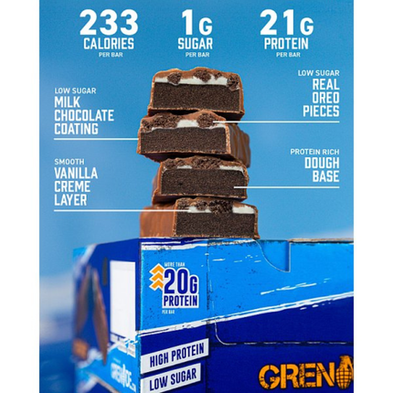 Grenade Protein Bars Oreo Milk 12 x 60g | Bulk Wholesale Protein Bars