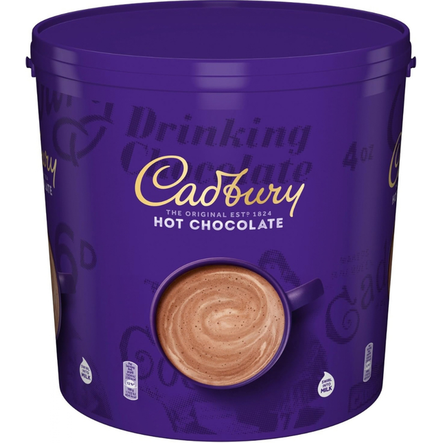 Cadbury Hot Chocolate Powder 5kg catering tub for cafés coffee shops and hospitality