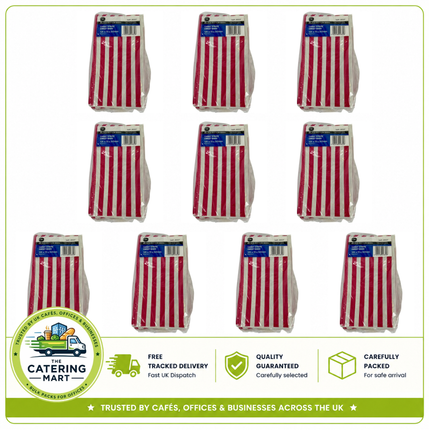 Candy Striped Sweet Bags wholesale case containing 10 packs of 90 bags, 900 bags total