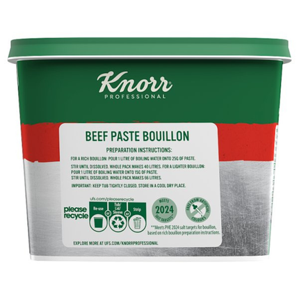Knorr Professional Gluten Free Beef Paste Bouillon 1kg | Wholesale Beef Stock Paste