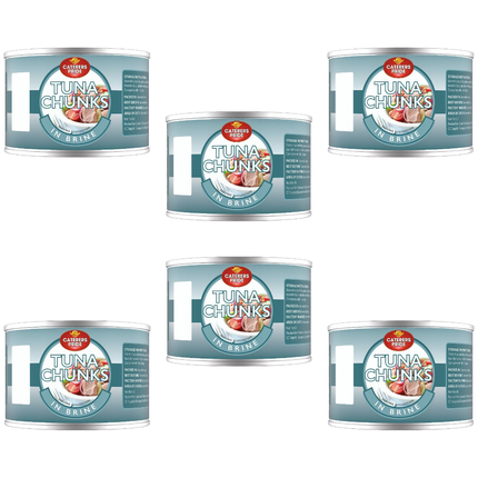 Caterers Pride Tuna Chunks in Brine wholesale case containing 6 x 400g cans of skipjack tuna