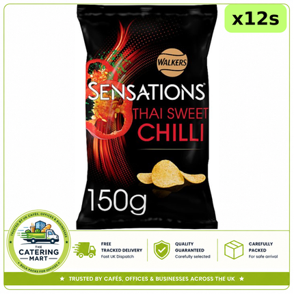 Walkers Sensations Thai Sweet Chilli Sharing Crisps 12 x 150g wholesale case