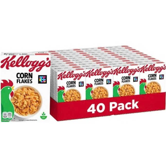 Kellogg's Corn Flakes Portion Packs 40 x 24g individual breakfast cereal portions for hotels and catering