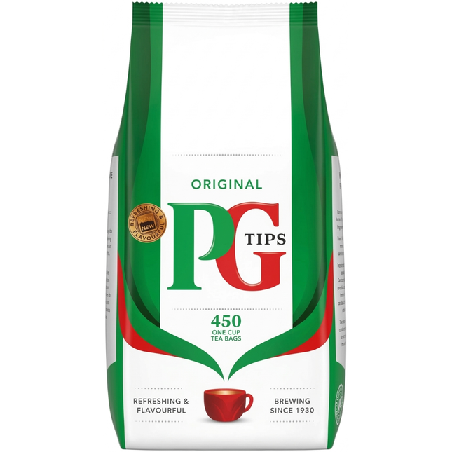 PG Tips Original One Cup Tea Bags 450 pack 900g for offices hotels cafés restaurants and hospitality
