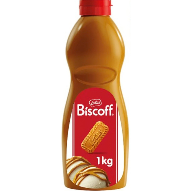 Biscoff Topping 1kg caramel biscuit dessert sauce for cafés and catering