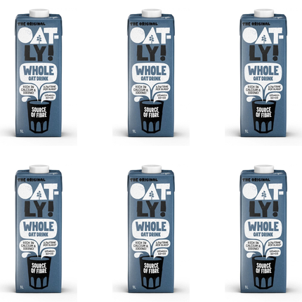 Oatly Whole Oat Drink 6 x 1L long-life oat milk alternative for wholesale catering