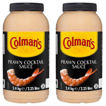Colman's Prawn Cocktail Sauce wholesale case containing 2 x 2.25L catering bottles