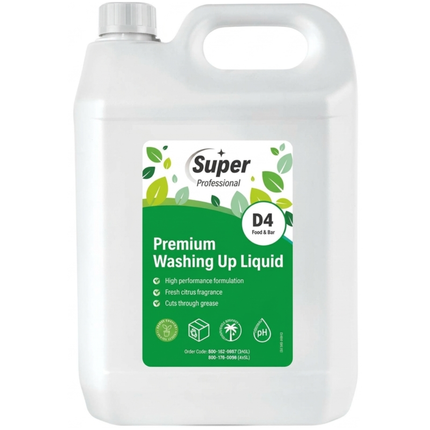 Super Professional Premium Washing Up Liquid 5L container