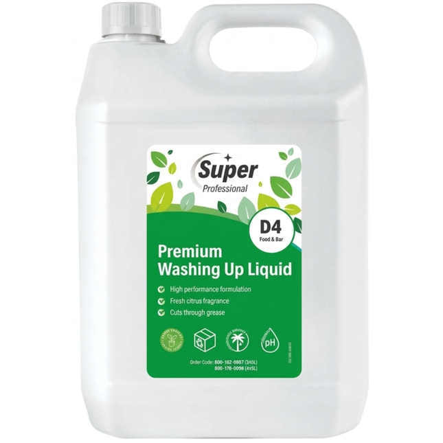 Super Professional Premium Washing Up Liquid 5L container