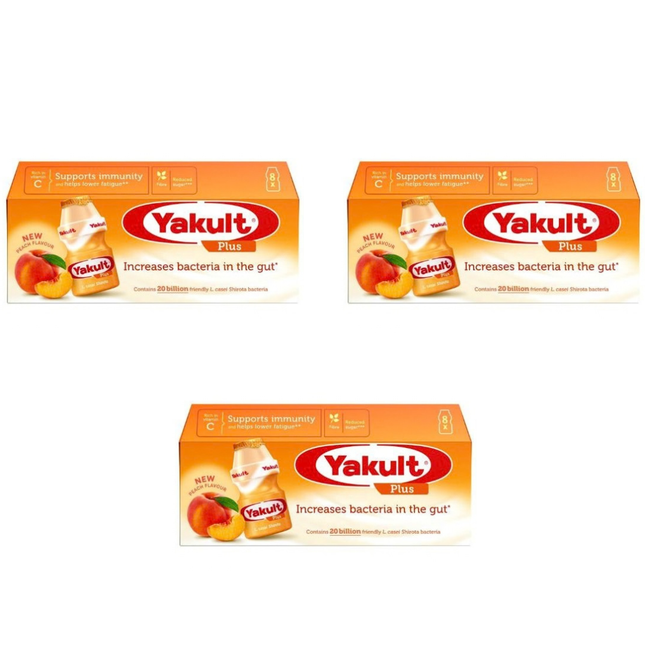 Yakult Peach Probiotic Milk Drinks 24 x 65ml | Wholesale Catering