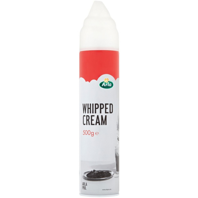 Arla Whipped Cream 500g pack for wholesale catering and foodservice