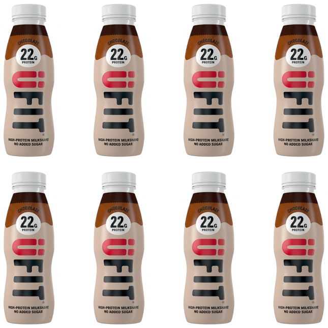 ÜFIT Chocolate High-Protein Milkshake 310ml bottles, wholesale case of 8.