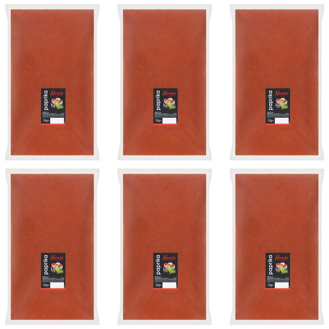 Kerala Paprika wholesale case containing 6 x 2kg catering packs