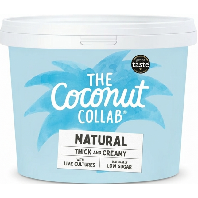 The Coconut Collab Natural Coconut Yogurt 1kg tub plant-based dairy-free yoghurt alternative