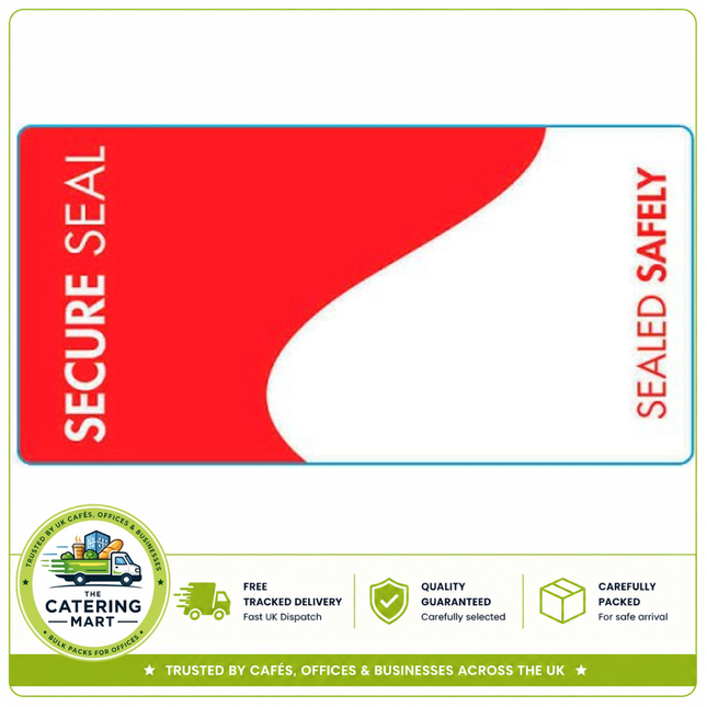 500s rectangular adhesive tamper proof labels for wholesale food packaging and catering