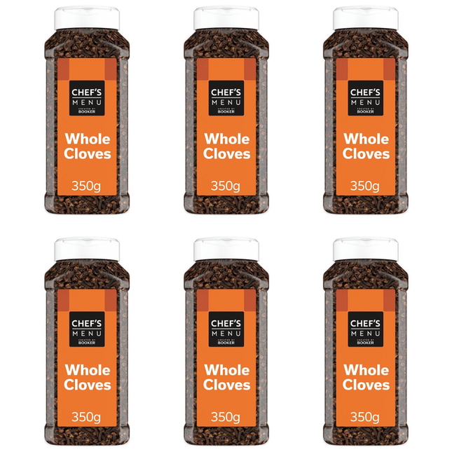 Chef's Menu Whole Cloves wholesale case containing 6 x 350g catering packs