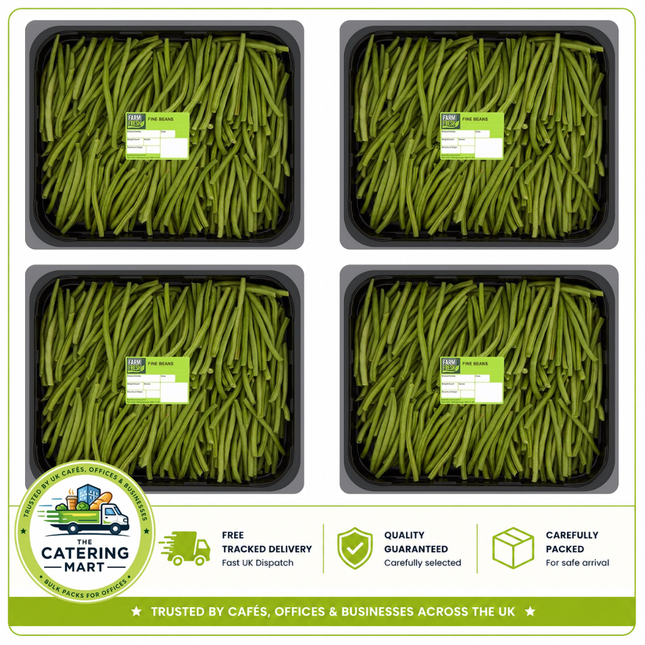 Farm Fresh Fine Beans 4 x 1kg bulk wholesale fresh green beans for catering