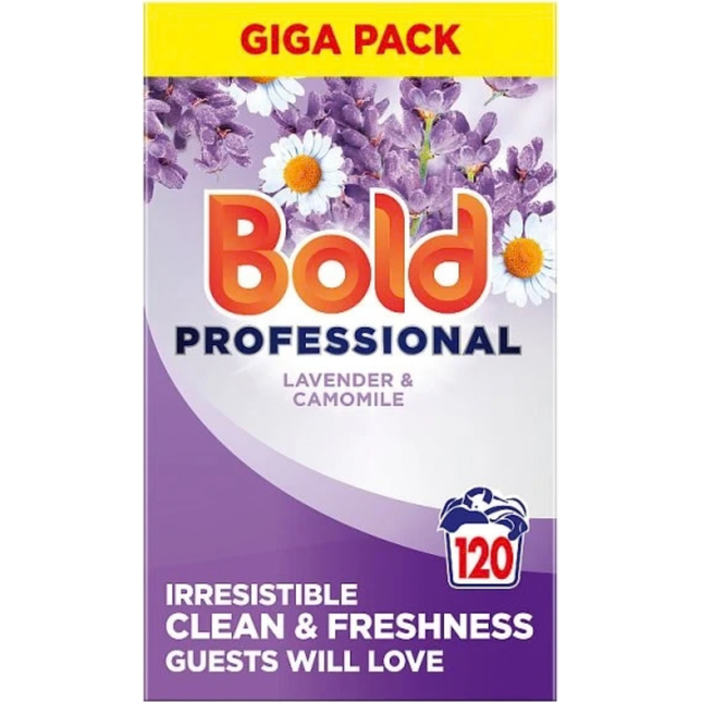 Bold Professional Lavender and Camomile washing powder 6.6kg pack offering up to 120 washes