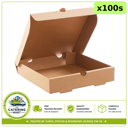 Plain Brown Calzone Pizza Boxes 100pcs | Bulk Wholesale